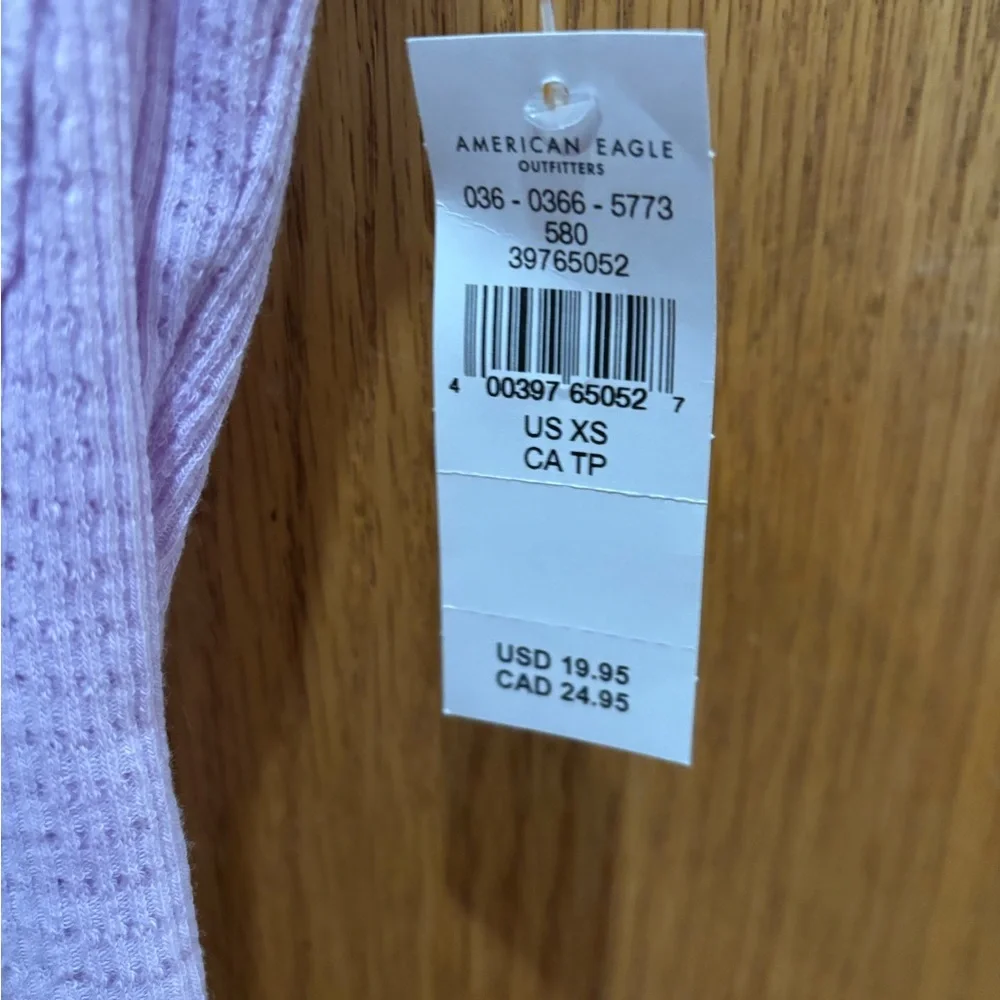 Purple Ribbed Tank Top - Picture 2 of 2